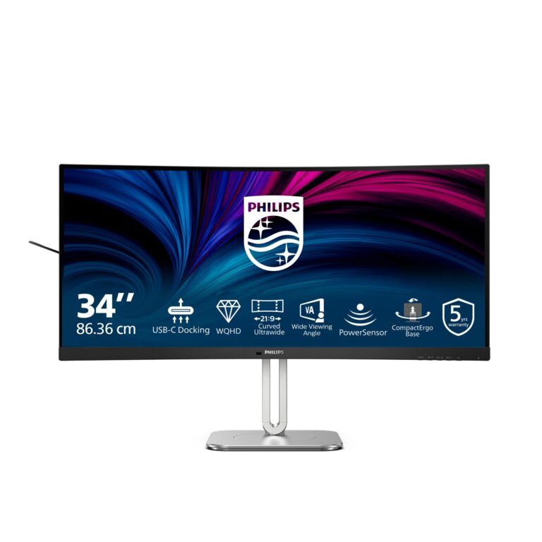 Philips 5000 Series 34″ UltraWide QHD 120Hz Monitor, Grey (34B2U5600C/00)