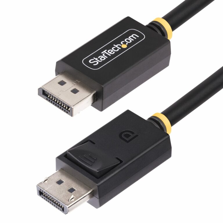 StarTech.com 2m DisplayPort 2.1 Cable, VESA Certified DP40 DisplayPort Cable w/UHBR10/HDR/HDCP 2.2, 8K 60Hz/4K 144Hz w/DSC 1.2a, 40Gbps, DP 2.1