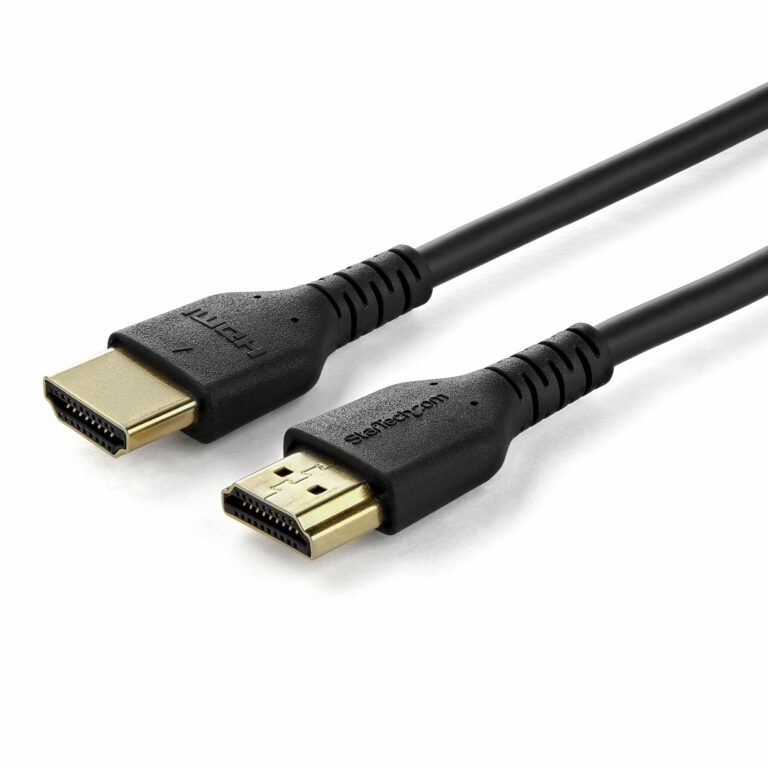 StarTech.com 5ft (1.5m) Slim HDMI Cable, Flexible Premium Certified HDMI 2.0 Cord with Ethernet, UHD 4K 60Hz HDR10, Durable Aramid Fiber Design with