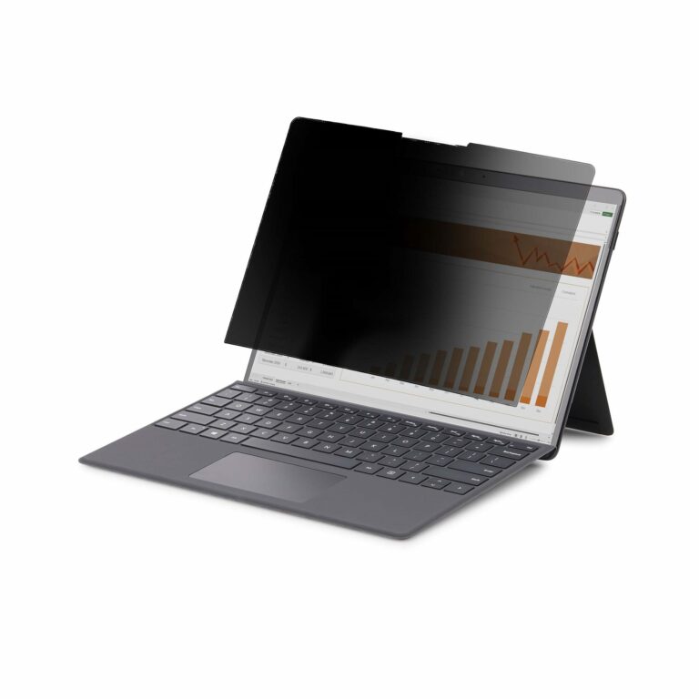 StarTech.com 4-Way 12.4in Surface Laptop Go 1/2/3 Privacy Screen Filter, Portrait/Landscape, Touch-Enabled, +/- 30 Deg. View, Blue Light Reduction,