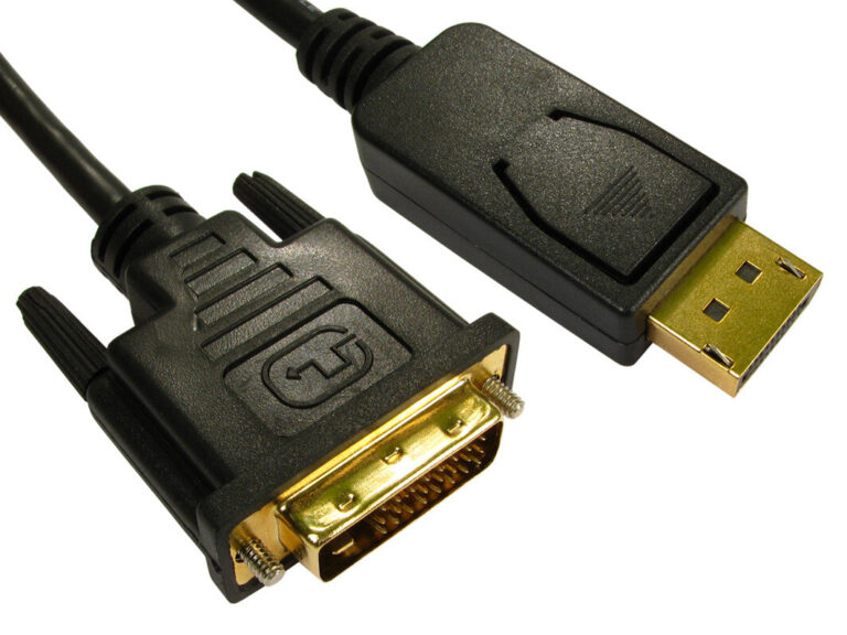 Cables Direct DisplayPort – DVI, 1m DVI-D Black